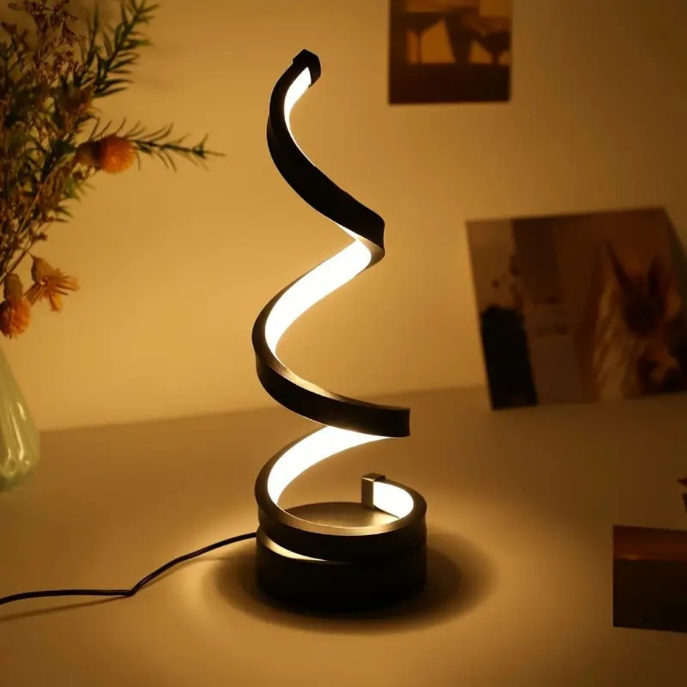Modern Spiral Minimalist Table LED Lamp