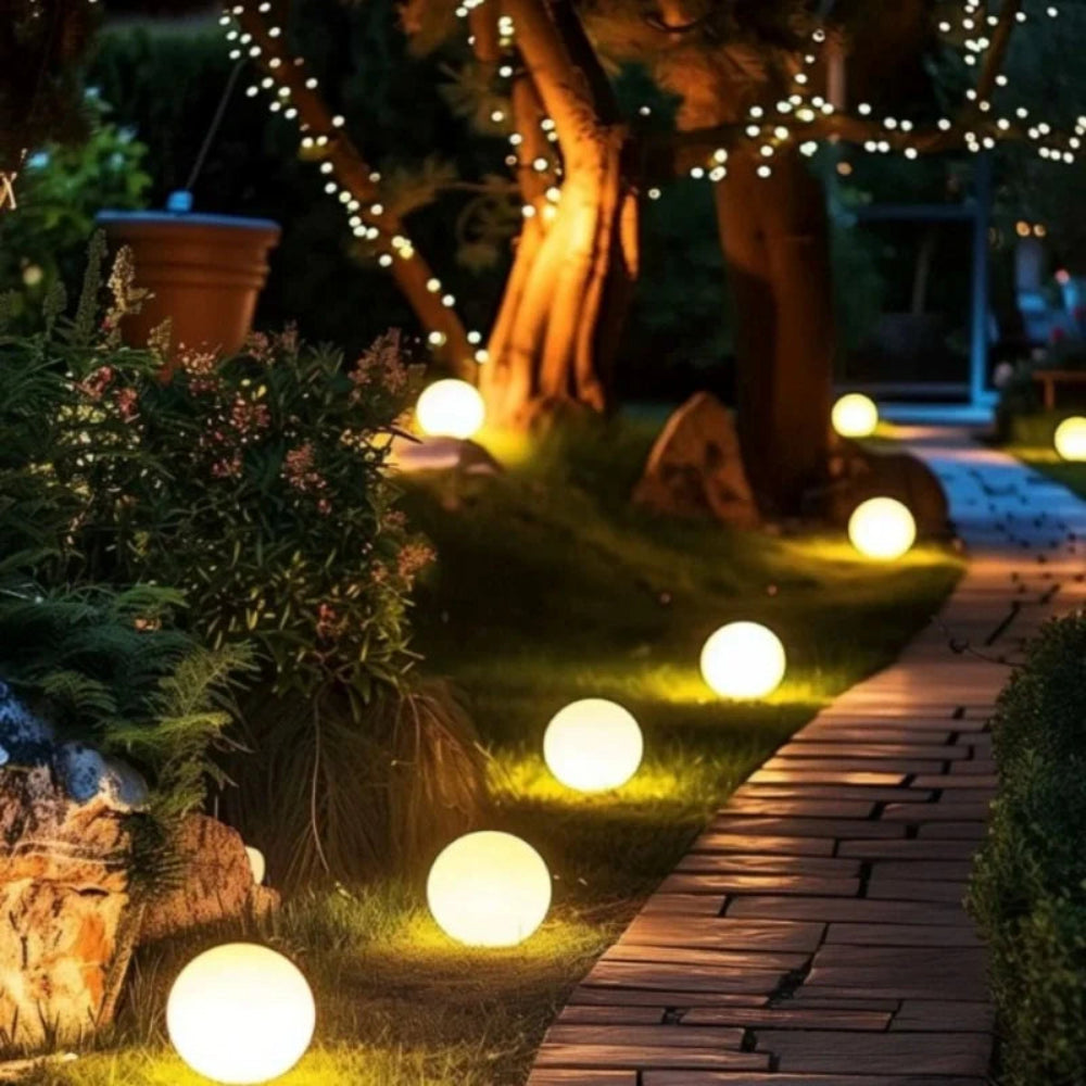 Lampa Ogrodowa Kulista wodoodporne ogrodu patio trawnika 5