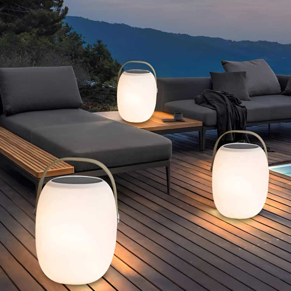 Lampa Ogrodowa LED Koszyk Solarno Przenośna 1
