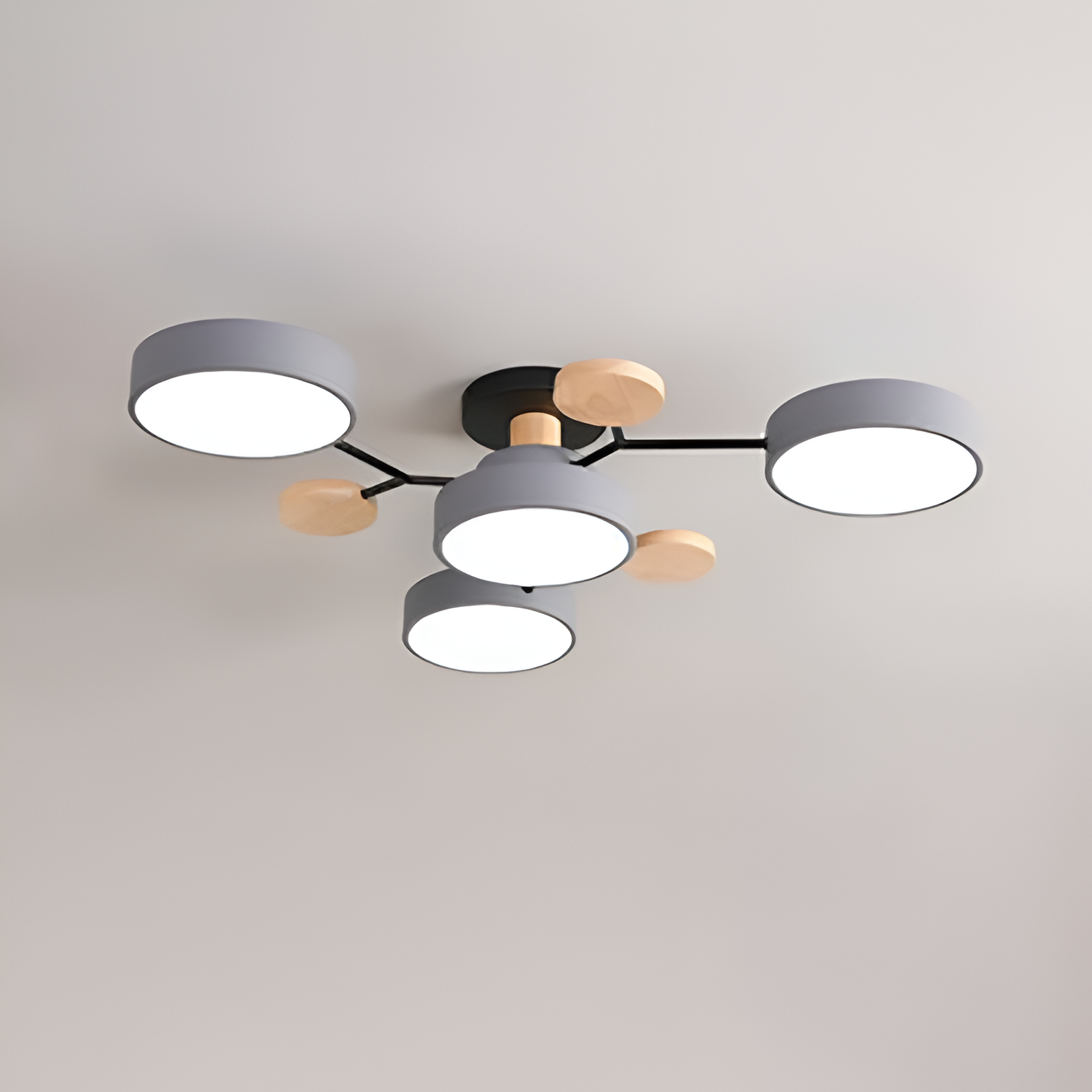 Lampa Sufitowa LED Stylu Skandynawskim Wzorem Molekularnym 12