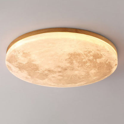 Lampa sufitowa LED Stylu Okrągła PVC Drewniana 2