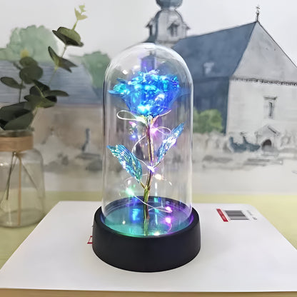 Lámpara LED Rosa Decorativa Cúpula de Mesa