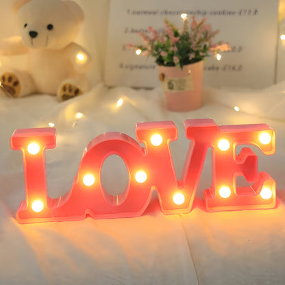 Lámpara Nocturna LED Letras LOVE Decorativa