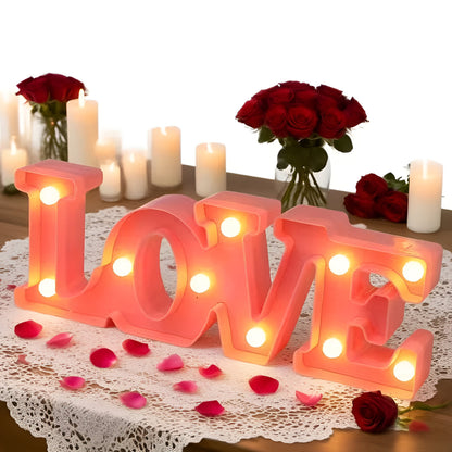 Lámpara Nocturna LED Letras LOVE Decorativa