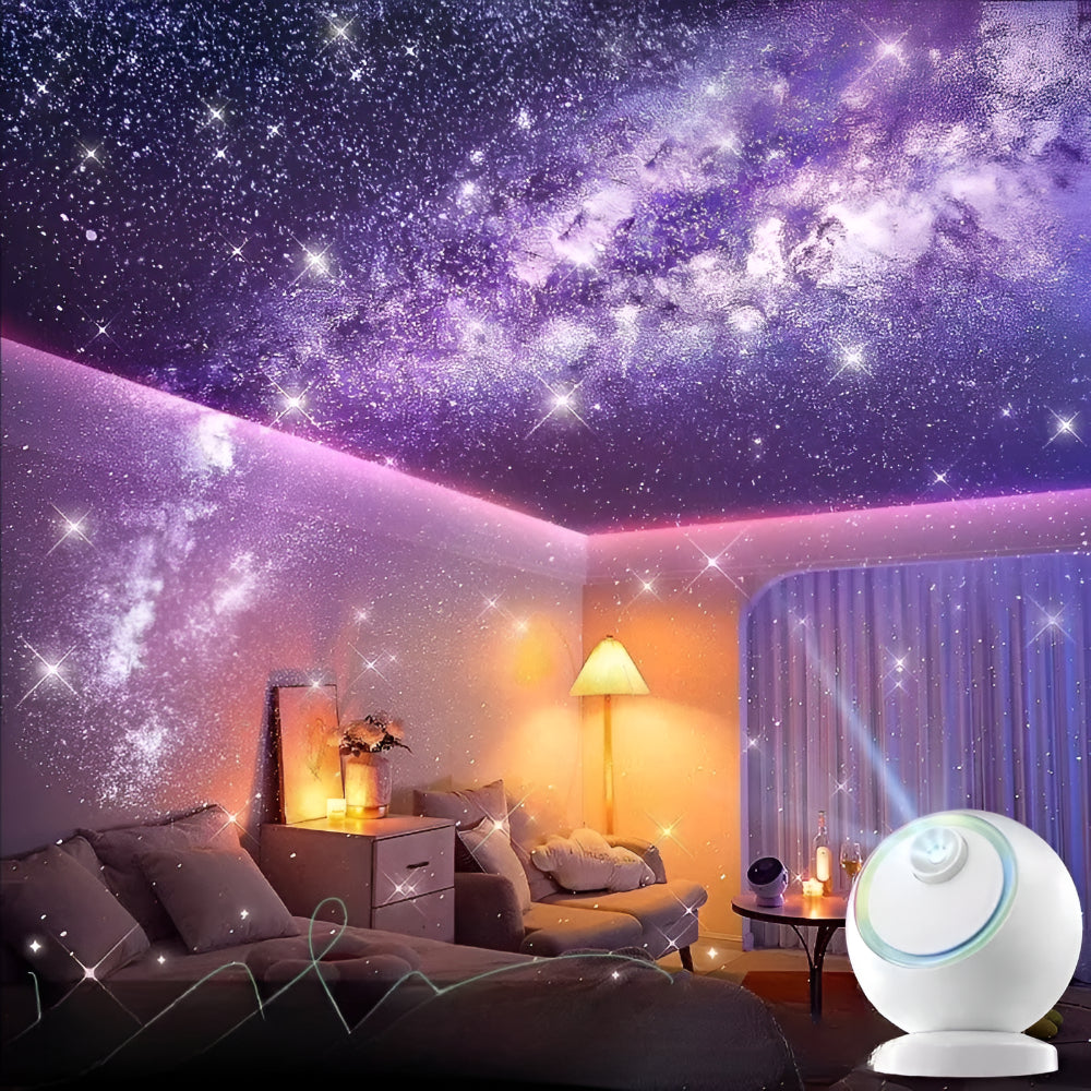Lámpara Proyector Bluetooth Estrellas Galaxia Nocturna