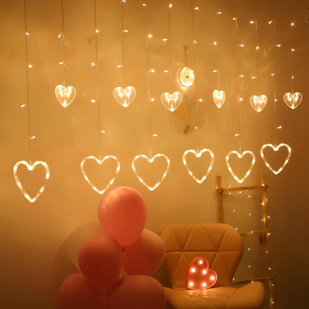Luci a LED Cuori Decorativi Interni Appesi