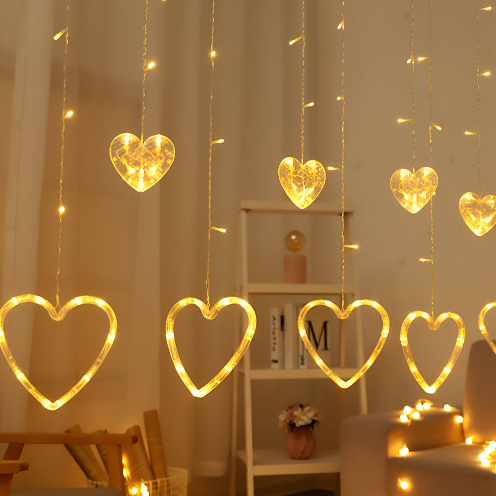 Luci a LED Cuori Decorativi Interni Appesi