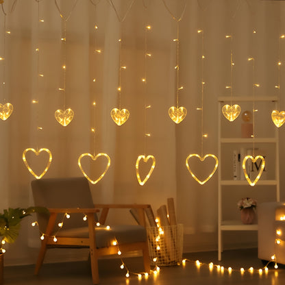 Luci a LED Cuori Decorativi Interni Appesi
