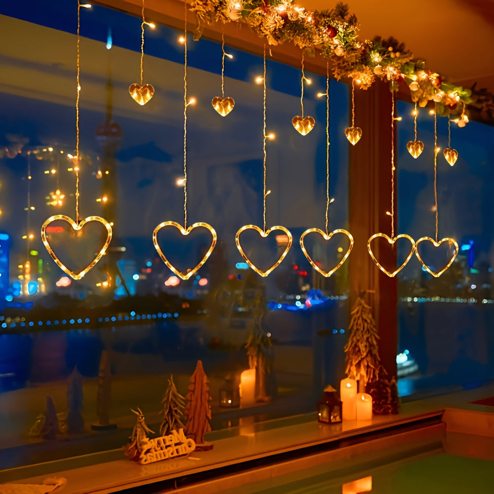 Luci a LED Cuori Decorativi Interni Appesi