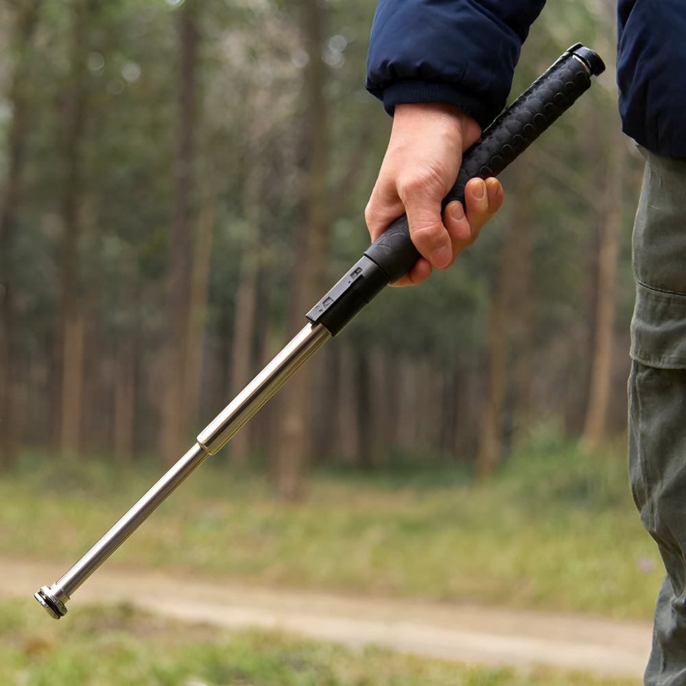 Laska Metalowa Teleskopowa Składana Antypoślizgowy Uchwyt
