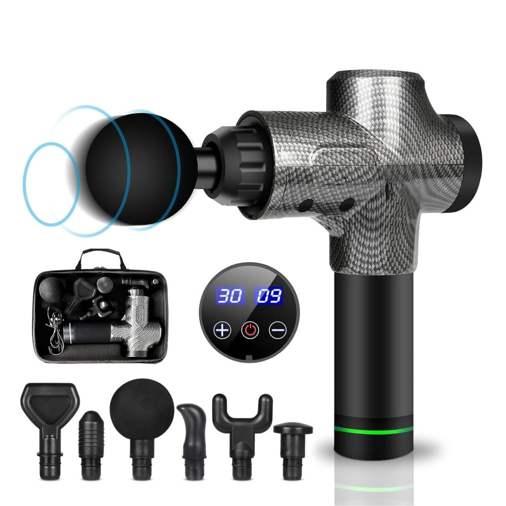 Masażer Elektryczny Regulacja Intensywności Głowice Wymienne