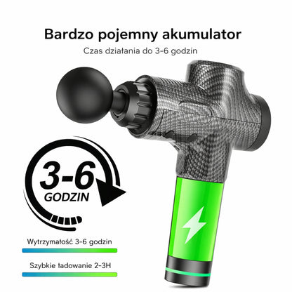 Masażer Elektryczny Regulacja Intensywności Głowice Wymienne