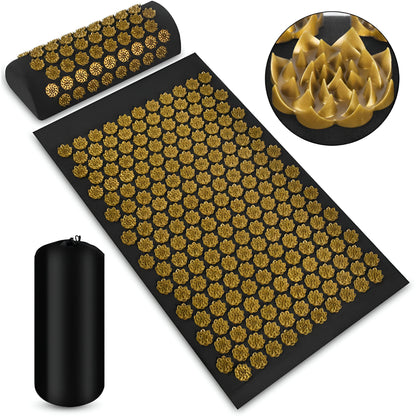 Mata Akupresuryjna Zestaw Poduszka Akupresuryjna