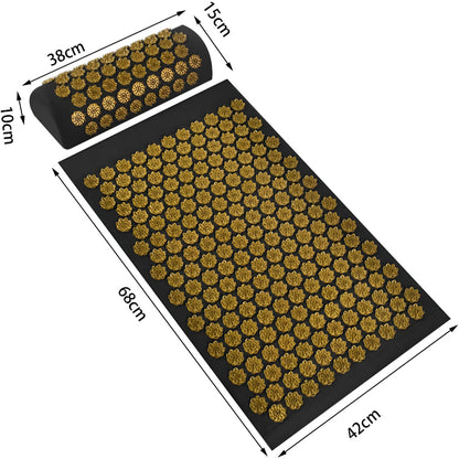 Mata Akupresuryjna Zestaw Poduszka Akupresuryjna