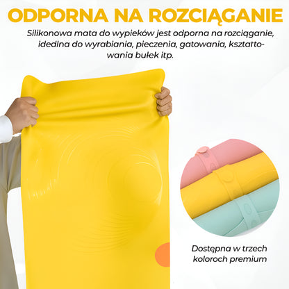 Silicone Mat for Roasting and Rolling Dough Non-Slip