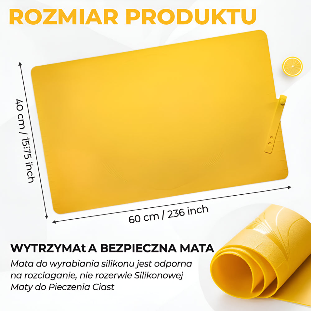 Silicone Mat for Roasting and Rolling Dough Non-Slip