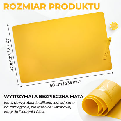 Silicone Mat for Roasting and Rolling Dough Non-Slip