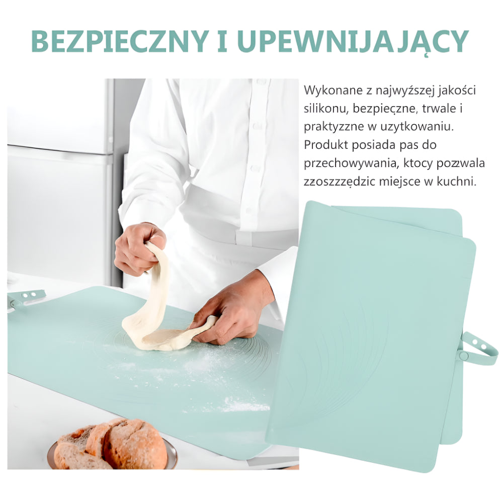 Silicone Mat for Roasting and Rolling Dough Non-Slip