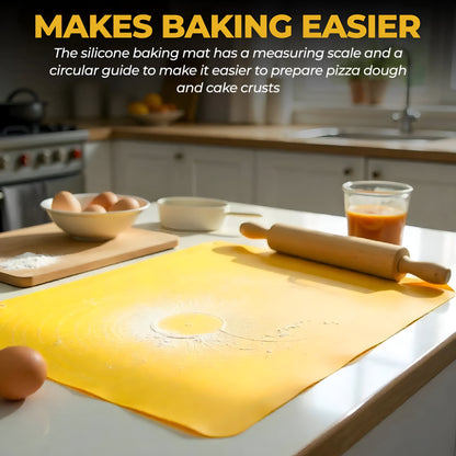 Silicone Mat for Roasting and Rolling Dough Non-Slip