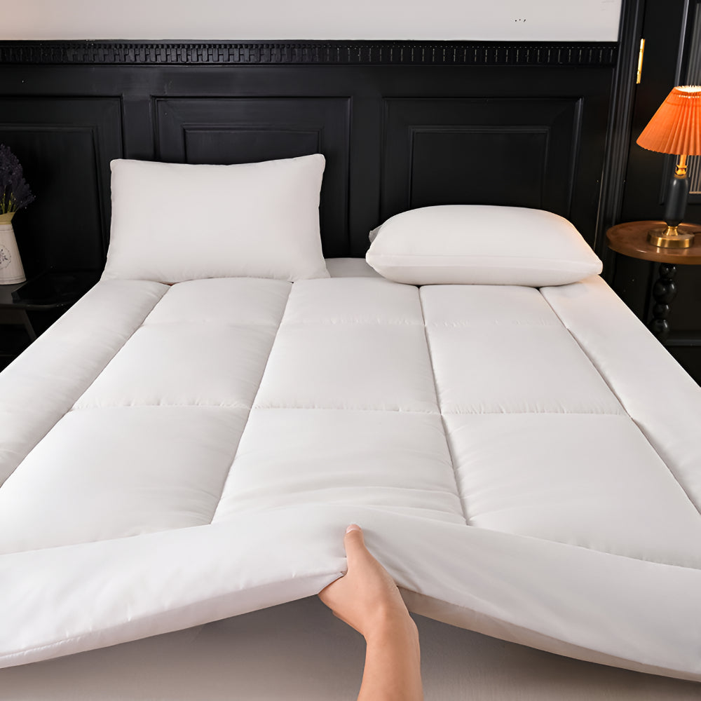 Materac Nakładka Pikowana Pokrowiec Głęboka Kieszeń