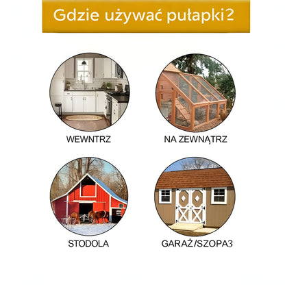 Pułapka na Myszy Automatyczna Wiadrowa Wielokrotnego Użytku