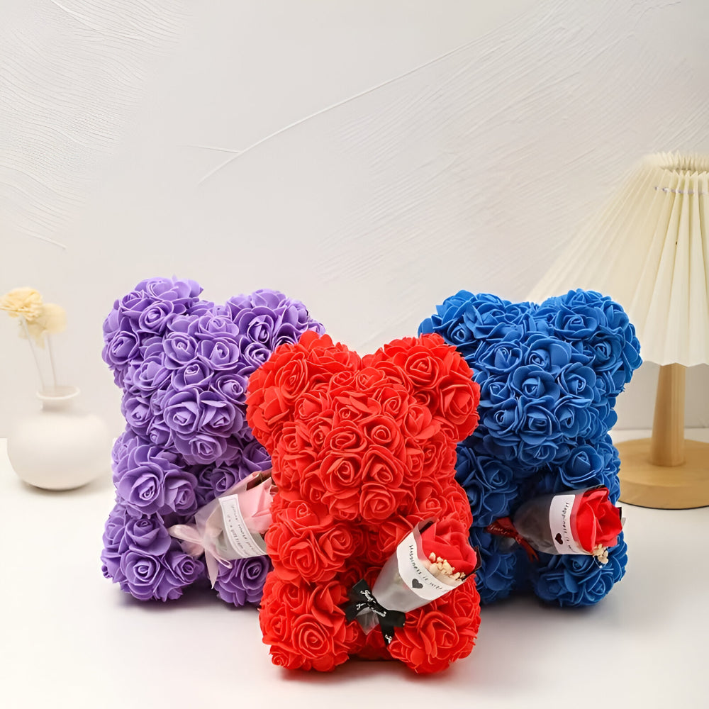 Oso Decorativo Rosas Regalo para Ocasiones Especiales