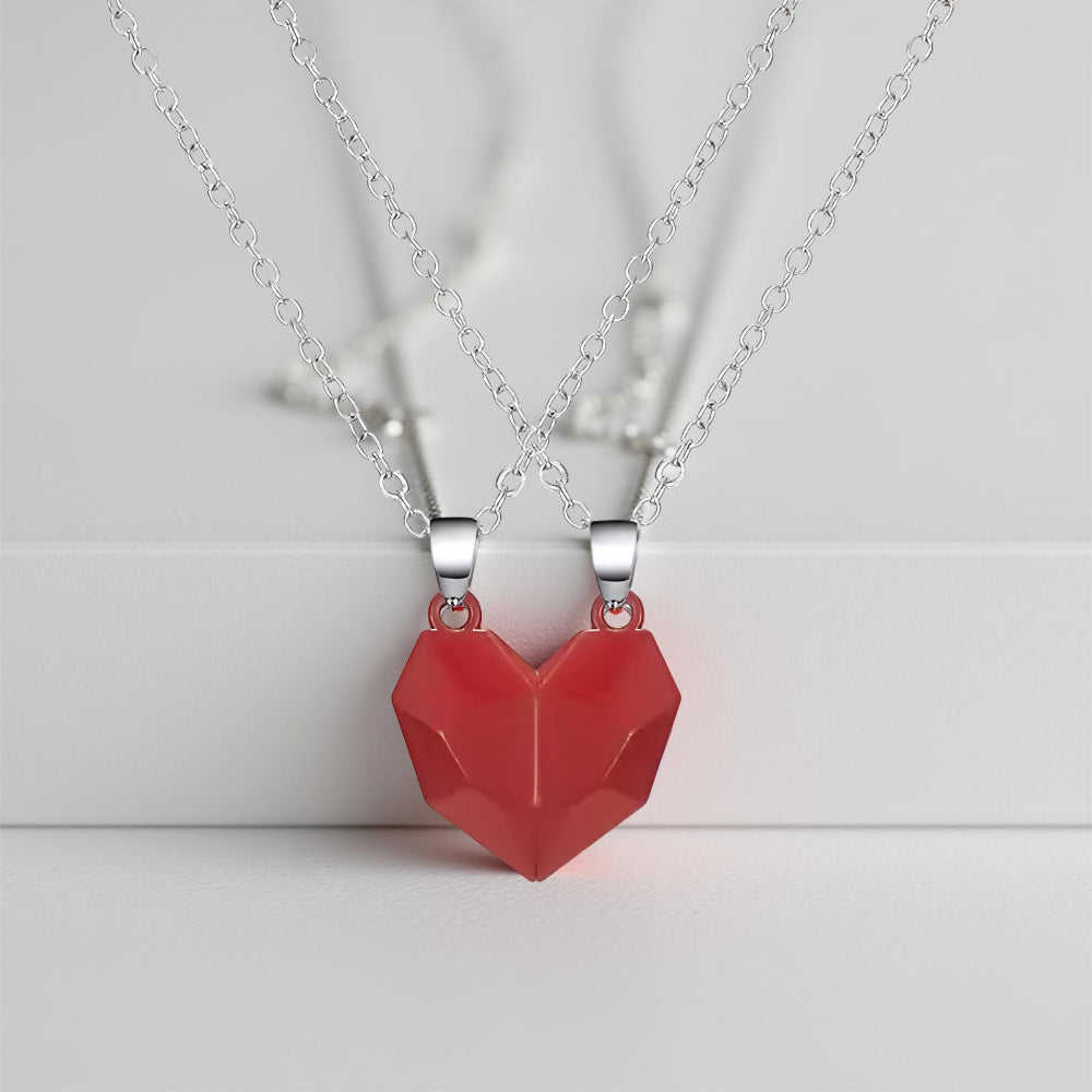 Collar Pareja Magnético Corazón Símbolo de Relación