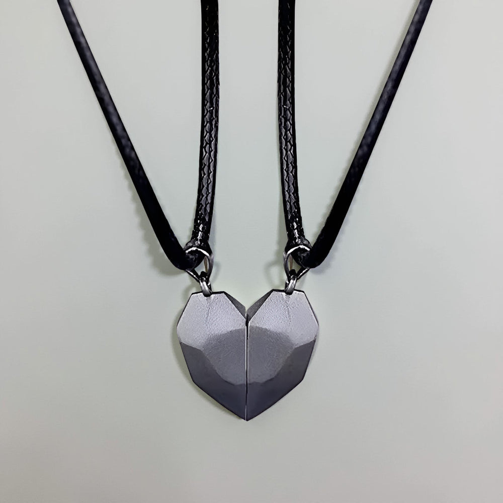 Collar Pareja Magnético Corazón Símbolo de Relación