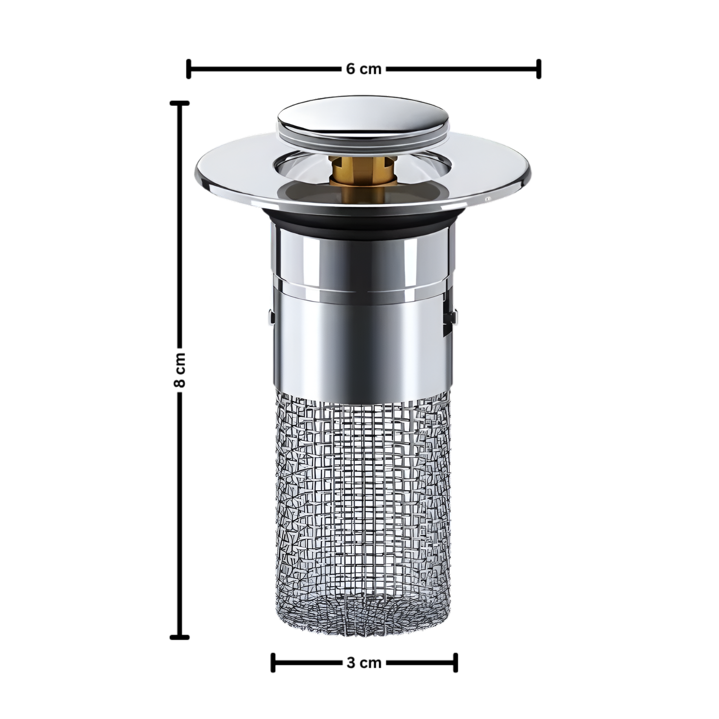 Odpływ Łazienkowy Antyzapachowy Stalowy Filtr Przeciwzatorowy