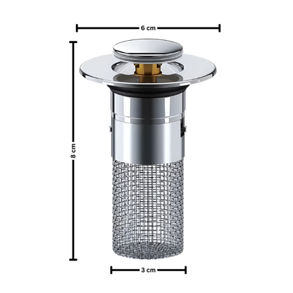 Odpływ Łazienkowy Antyzapachowy Stalowy Filtr Przeciwzatorowy