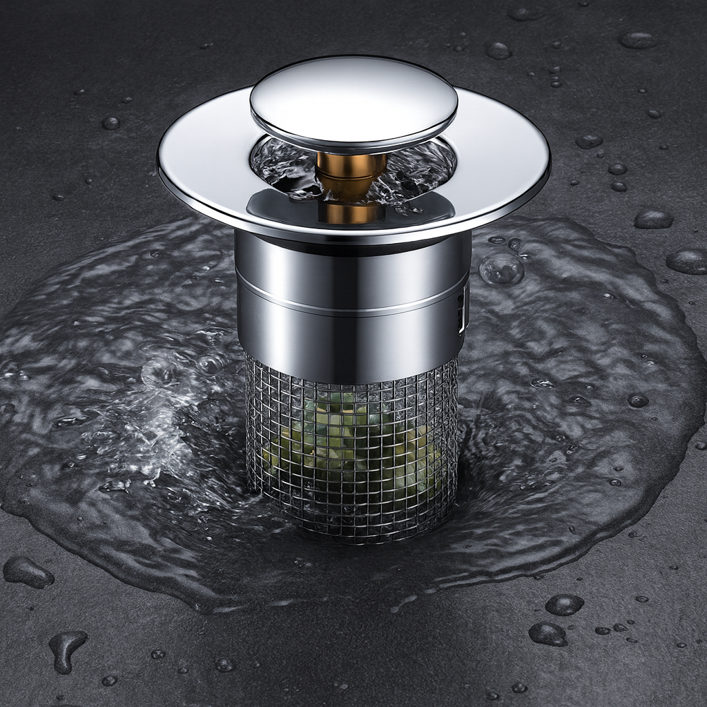 Odpływ Łazienkowy Antyzapachowy Stalowy Filtr Przeciwzatorowy