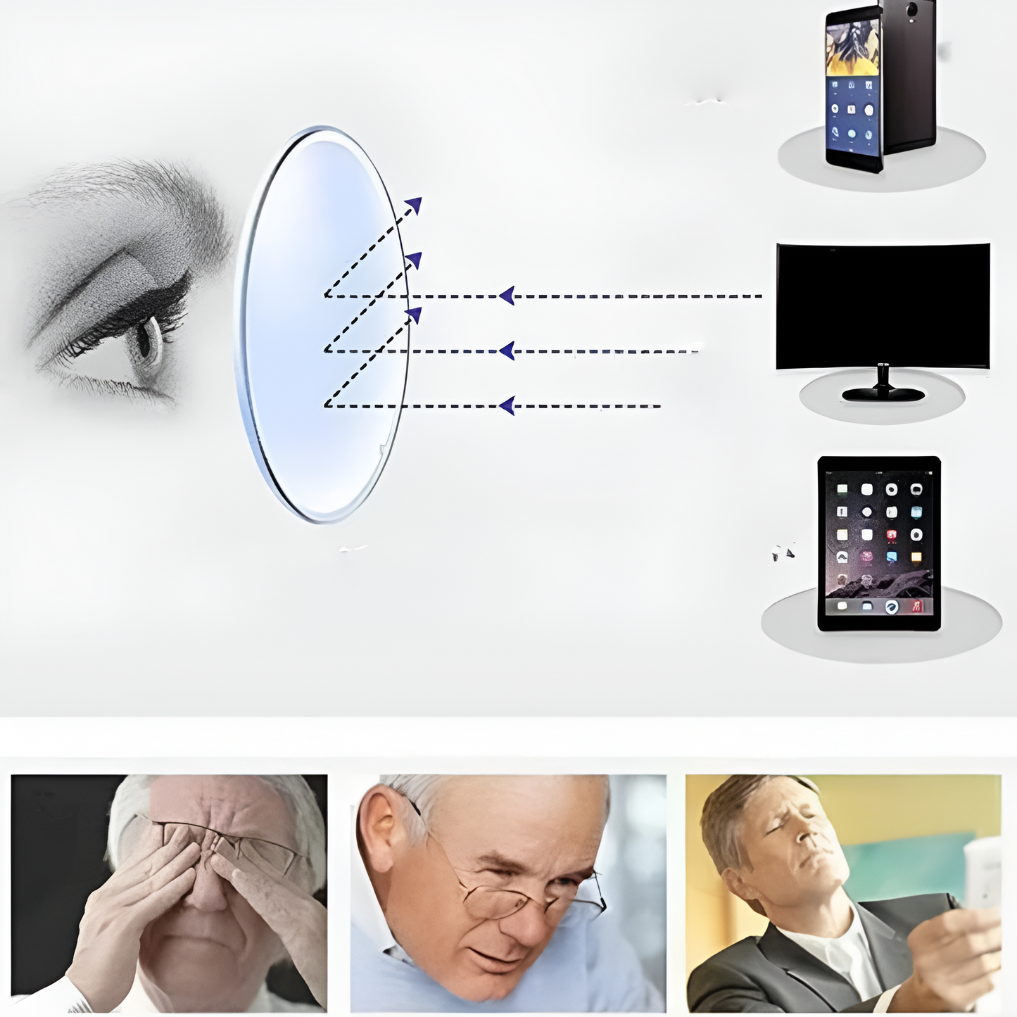 Adjustable Reading Glasses Magnification TR90