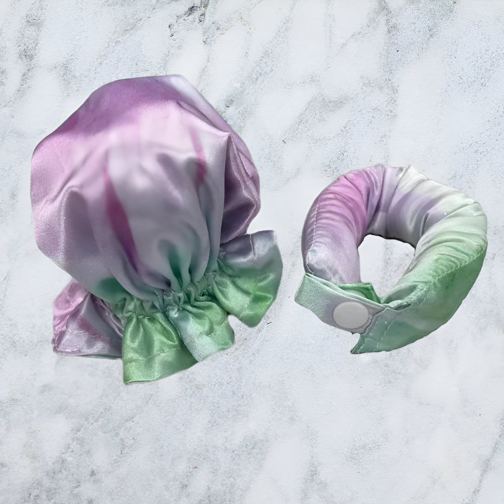 Opaska do Włosów Satynowa Bez Ciepła Lokówka Miękkie Loki