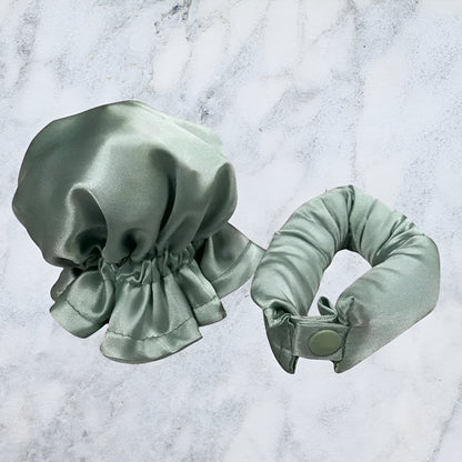 Opaska do Włosów Satynowa Bez Ciepła Lokówka Miękkie Loki