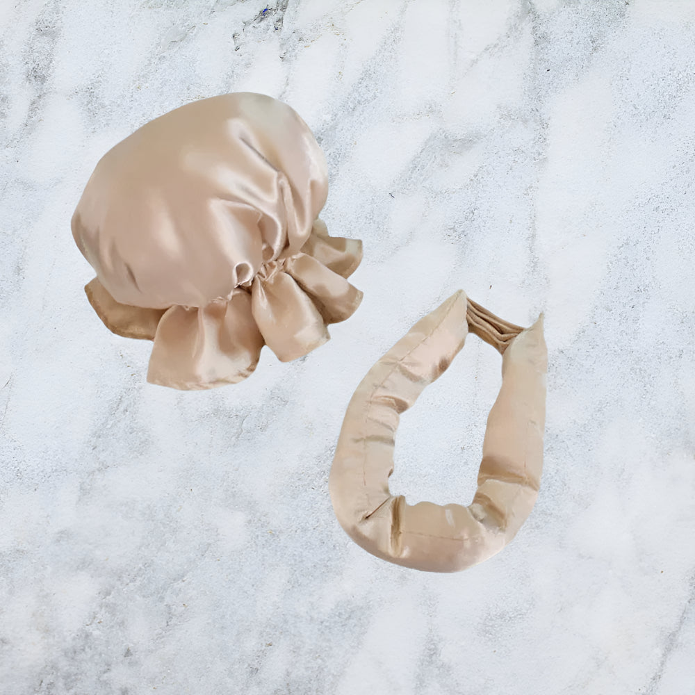 Opaska do Włosów Satynowa Bez Ciepła Lokówka Miękkie Loki