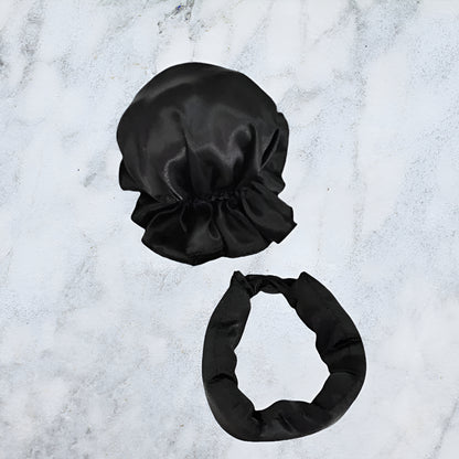 Opaska do Włosów Satynowa Bez Ciepła Lokówka Miękkie Loki