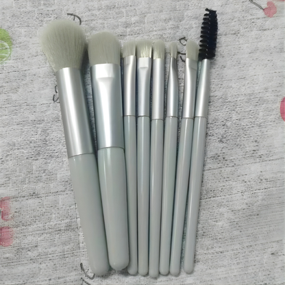 Set di Pennelli per Trucco con Astuccio da Viaggio 8 Pezzi