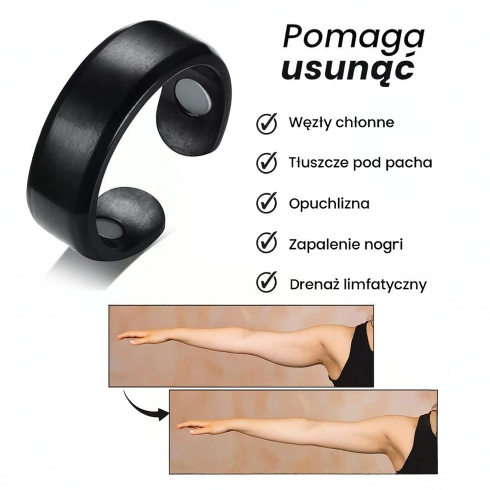 Pierścień Magnetyczny Metalowy Regulowany Drenażu Limfatycznego