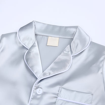Pijama Infantil de Dos Piezas Liso para Dormir