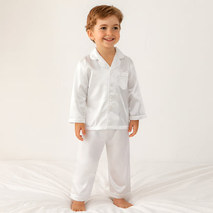 Pijama Infantil de Dos Piezas Liso para Dormir