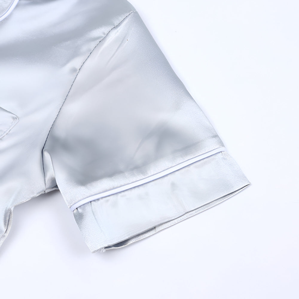 Pijama Infantil de Dos Piezas Liso para Dormir