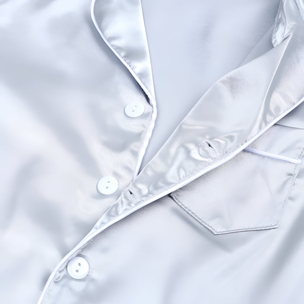 Pijama Infantil de Dos Piezas Liso para Dormir
