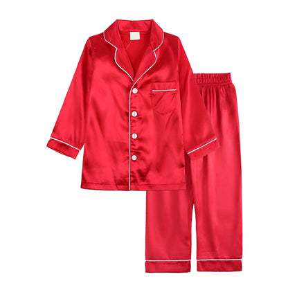 Pijama Infantil de Dos Piezas Liso para Dormir