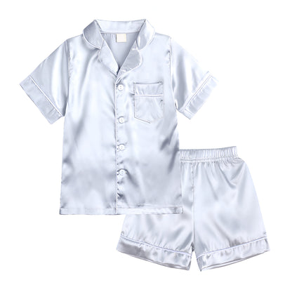 Pijama Infantil de Dos Piezas Liso para Dormir
