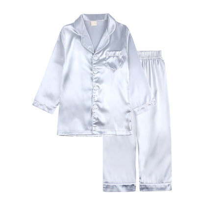 Pijama Infantil de Dos Piezas Liso para Dormir