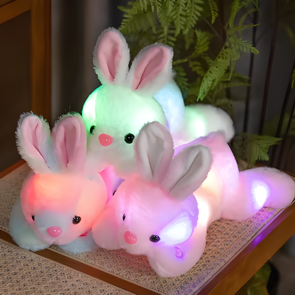 Glowing Bunny Plush Night Light Soft Toy for Kids