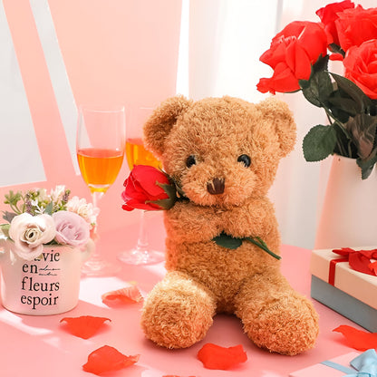 Orso di Peluche Rosa Decorativo Regalo Romantico