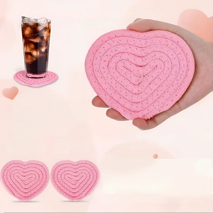 Decorative Heart Table Mats Surface Protection Set
