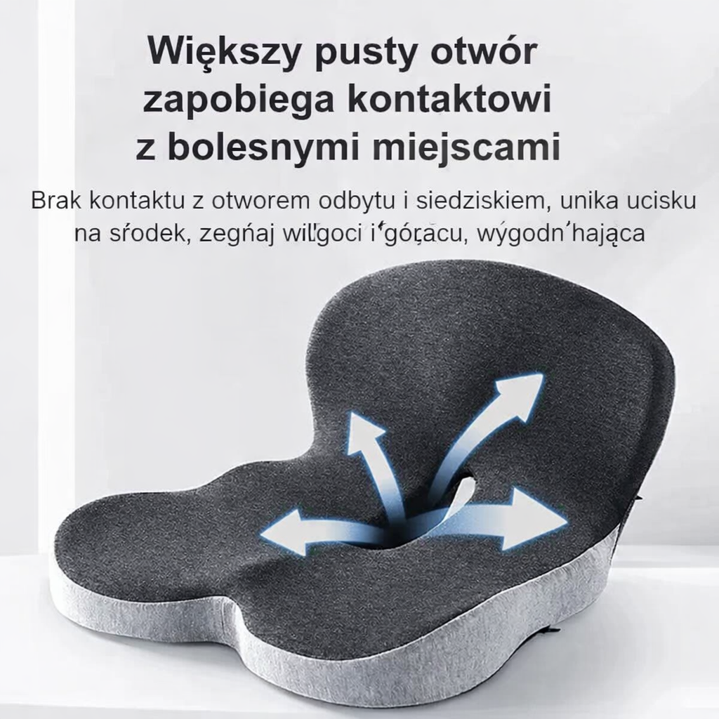 Poduszka lędźwiowa fotela samochodowego pianka pamięciowa 4