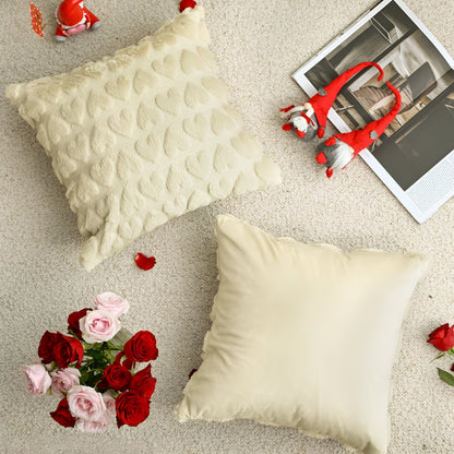 Valentine's Decorative Pillowcases Pink Heart Motif